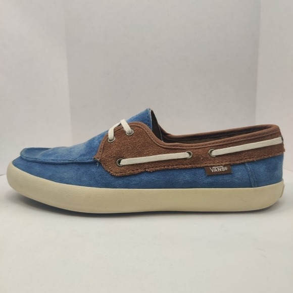 VANS Chauffeur 2.0 Boat Shoes Suede Two Tone Men's 7.5 Preppy Nautical Surf Line - Picture 6 of 14